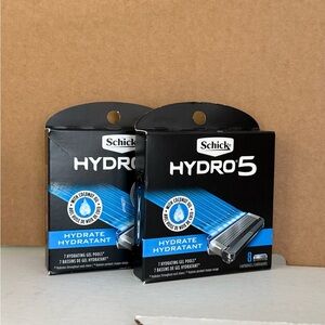 2 Pack Schick Hydro 5 Razor Blades 8 Cartridges Power Shaver Replacement Refills
